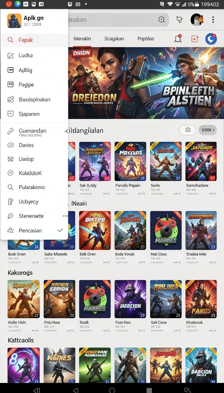 Beragam pilihan permainan menarik dalam aplikasi koko11 App APK Terbaru.