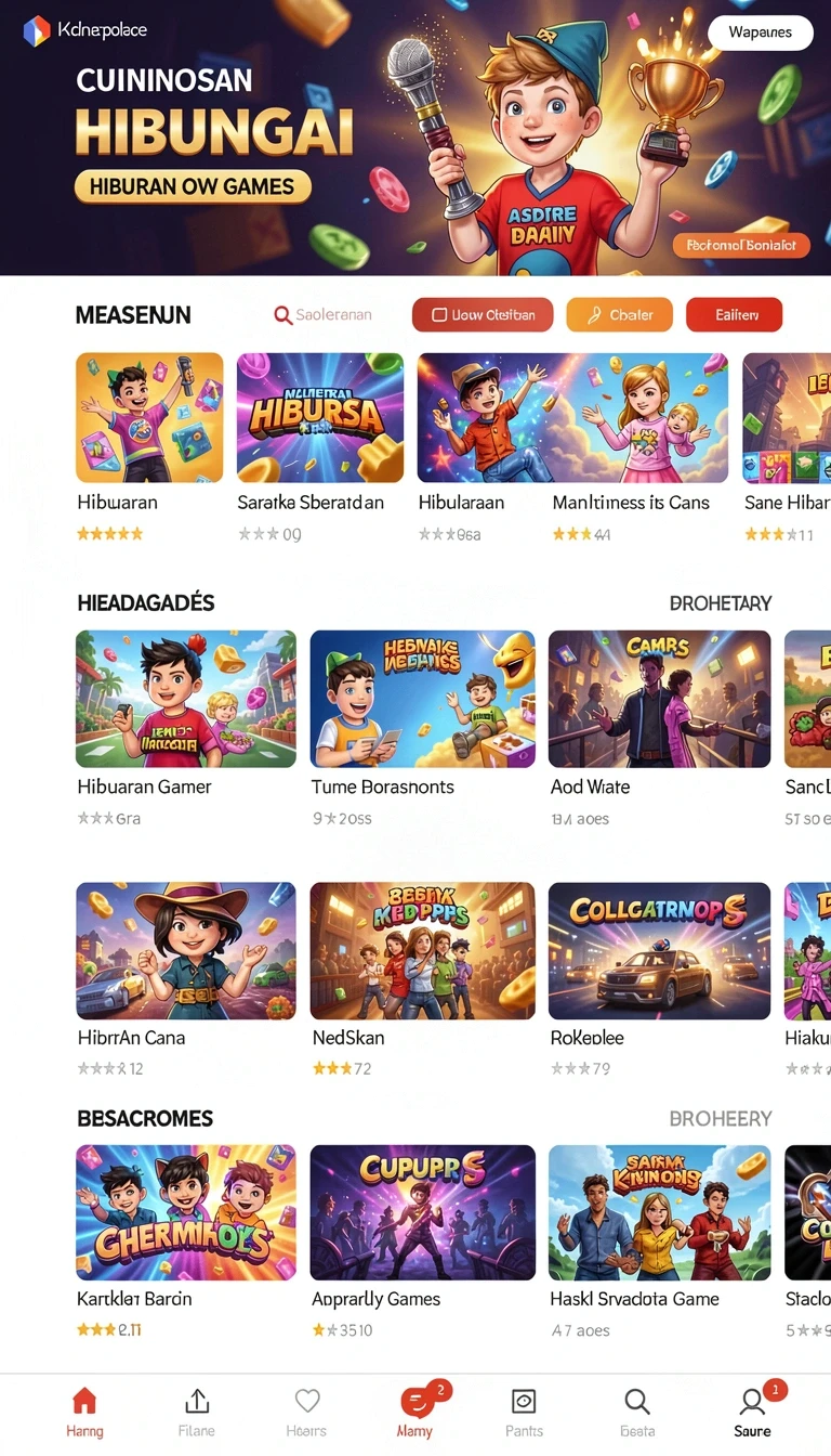 Beragam pilihan permainan menarik dalam aplikasi Download mpoturbo APK untuk Android.